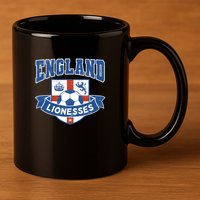 England Lionesses Football Badge (04) 11oz C Handle Ceramic Mug