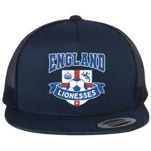 England Lionesses Football Badge (04) Flat Bill Trucker Hat