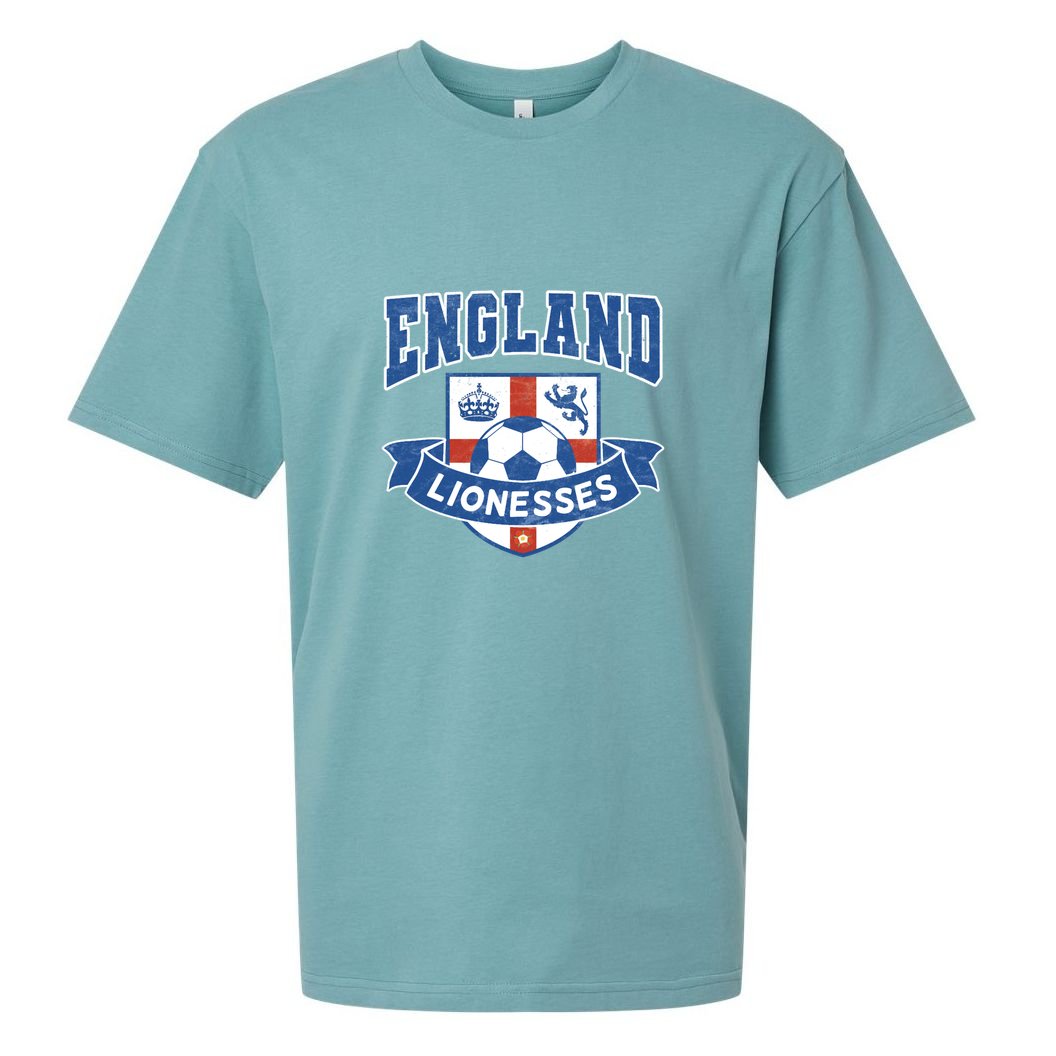 England Lionesses Football Badge (04) Sueded Cloud Jersey T-Shirt