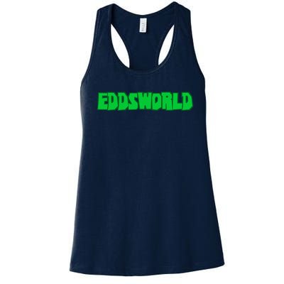 Eddsworld Logo Greenlime Women's Racerback Tank