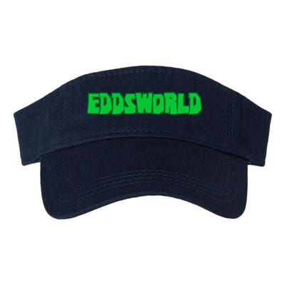 Eddsworld Logo Greenlime Valucap Bio-Washed Visor