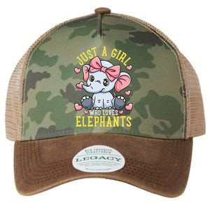 Elephant Lover Gift Just A Who Loves Elephants Legacy Tie Dye Trucker Hat