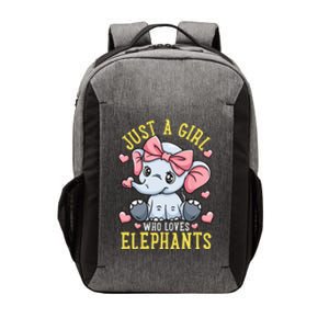 Elephant Lover Gift Just A Who Loves Elephants Vector Backpack