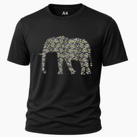Elephant Lovers Graphic Design Daisy Flower Print Theme Gift Cooling Performance Crew T-Shirt