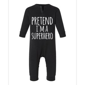 Easy Lazy Halloween Pretend IM A Superhero Costume Infant Fleece One Piece