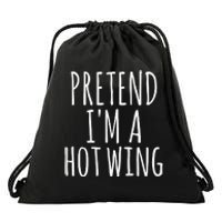 Easy Lazy Halloween PRETEND IM A HOT WING Costume Chicken Drawstring Bag