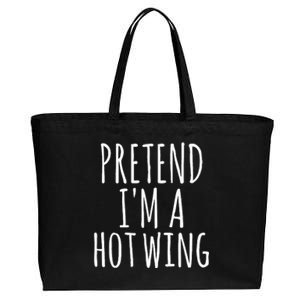 Easy Lazy Halloween PRETEND IM A HOT WING Costume Chicken Cotton Canvas Jumbo Tote