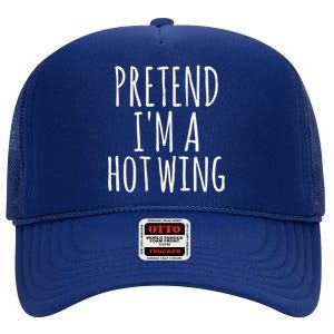 Easy Lazy Halloween PRETEND IM A HOT WING Costume Chicken High Crown Mesh Back Trucker Hat