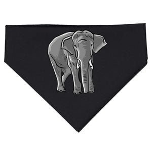 Elephant Love Illustration For Elephant Lovers USA-Made Doggie Bandana