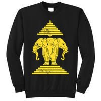 Erawan Laos Kingdom Three Headed Elephant Sweatshirt