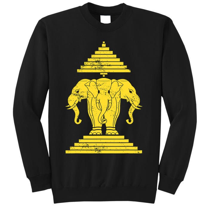Erawan Laos Kingdom Three Headed Elephant Sweatshirt