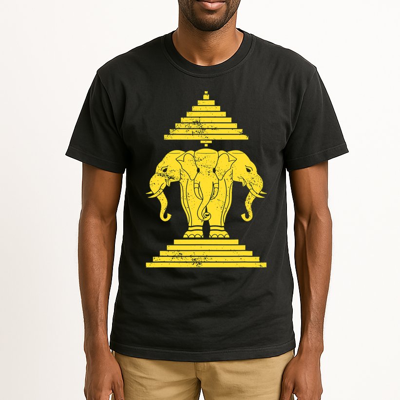 Erawan Laos Kingdom Three Headed Elephant Tall T-Shirt