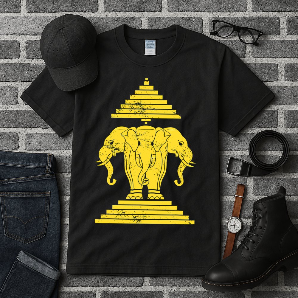 Erawan Laos Kingdom Three Headed Elephant Tall T-Shirt