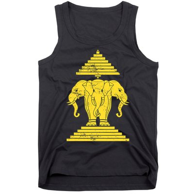 Erawan Laos Kingdom Three Headed Elephant Tank Top