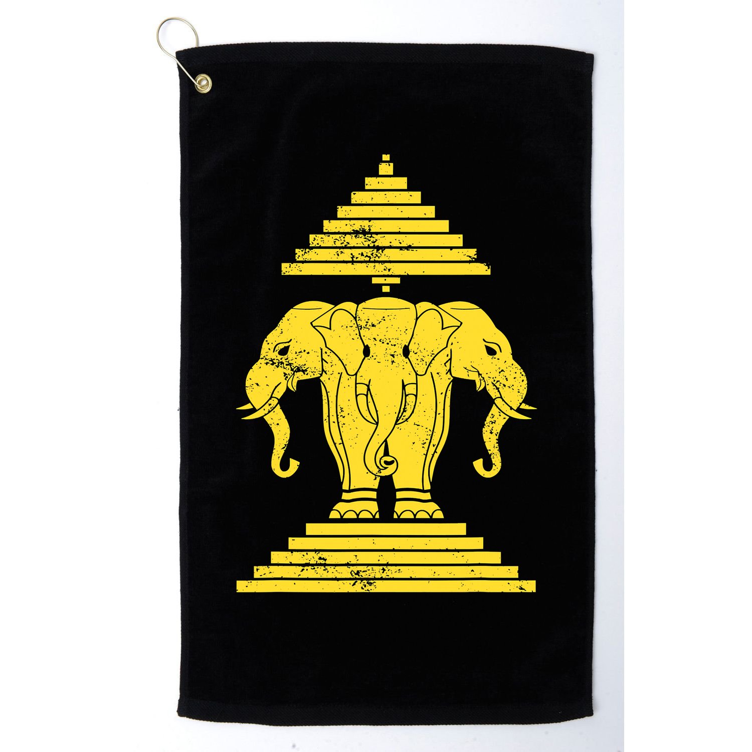 Erawan Laos Kingdom Three Headed Elephant Golf Towel