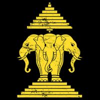 Erawan Laos Kingdom Three Headed Elephant Zip Tote Bag