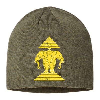 Erawan Laos Kingdom Three Headed Elephant Sustainable Beanie