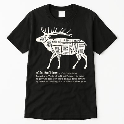 Elkoholism Elk Hunting Tall T-Shirt