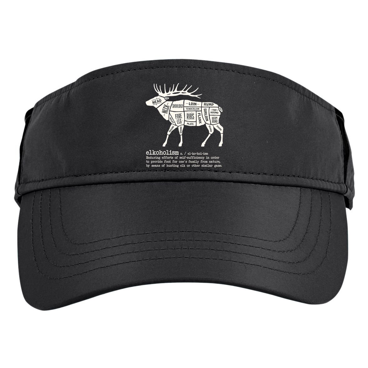 Elkoholism Elk Hunting Adult Drive Performance Visor