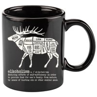 Elkoholism Elk Hunting 11oz C Handle Ceramic Mug