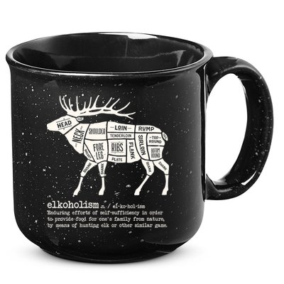 Elkoholism Elk Hunting 15oz Campfire Ceramic Mug