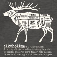Elkoholism Elk Hunting Vector Backpack