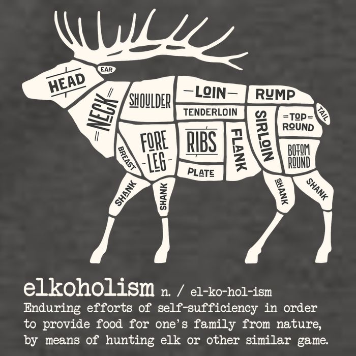 Elkoholism Elk Hunting Vector Backpack