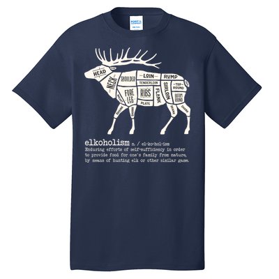 Elkoholism Elk Hunting Tall T-Shirt