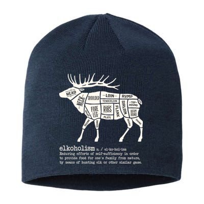 Elkoholism Elk Hunting Sustainable Beanie