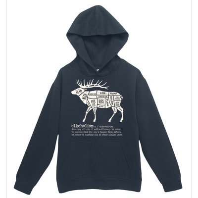 Elkoholism Elk Hunting Urban Pullover Hoodie