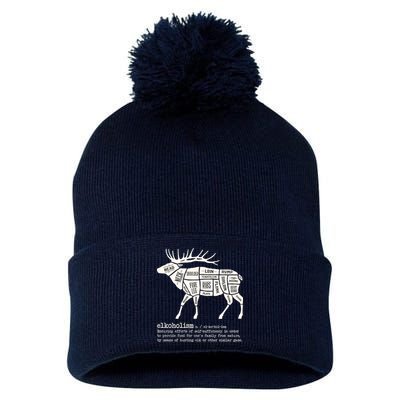 Elkoholism Elk Hunting Pom Pom 12in Knit Beanie