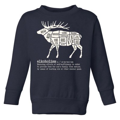 Elkoholism Elk Hunting Toddler Sweatshirt