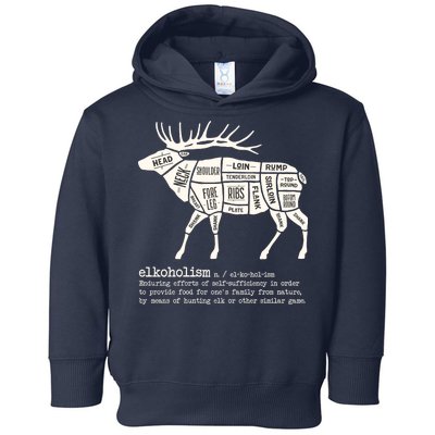 Elkoholism Elk Hunting Toddler Hoodie