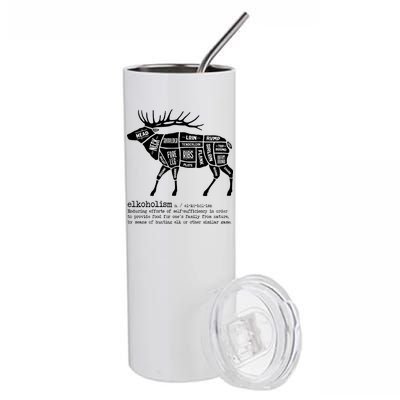 Elkoholism Elk Hunting Stainless Steel Tumbler