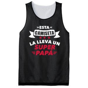 Esta La Lleva Un Super Papá Mesh Reversible Basketball Jersey Tank