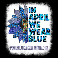 English Language Learner Teacher In April We Wear Blue Gift Backpack