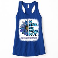 English Language Learner Teacher In April We Wear Blue Gift Womens Tank Top