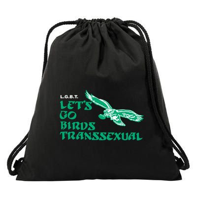 Eagle Lgbt. Let’S Go Birds Transsexual Drawstring Bag