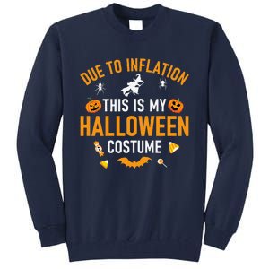 Easy Lazy Last Minute Inflation Spooky Halloween Costumes Tall Sweatshirt