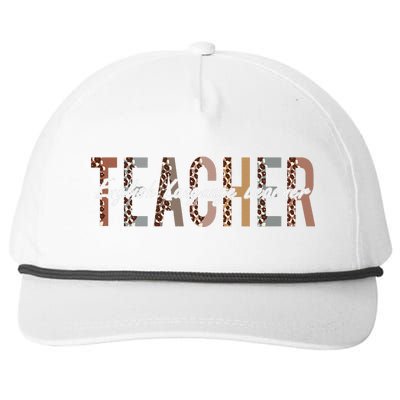 English Language Learner Teacher First Day Of School Snapback Five-Panel Rope Hat