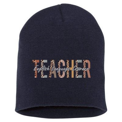 English Language Learner Teacher First Day Of School Short Acrylic Beanie