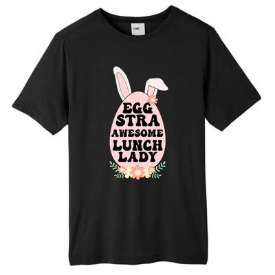 Eggstra Lunch Lady Easter Bunny Cafeteria Worker Easter Day Funny Gift Tall Fusion ChromaSoft Performance T-Shirt