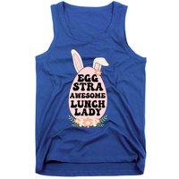 Eggstra Lunch Lady Easter Bunny Cafeteria Worker Easter Day Funny Gift Tank Top