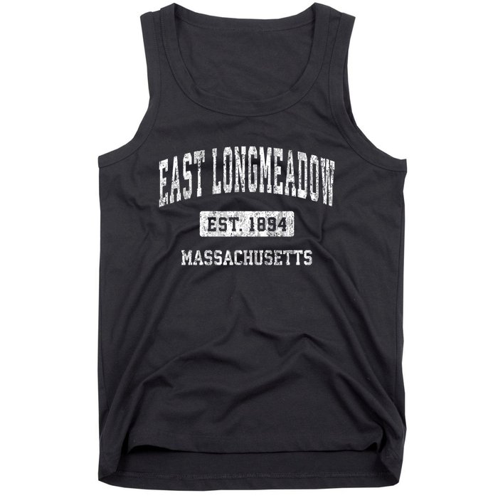 East Longmeadow Massachusetts Ma Vintage Sports Established Tank Top