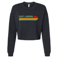 East Lansing Michigan Cropped Pullover Crew