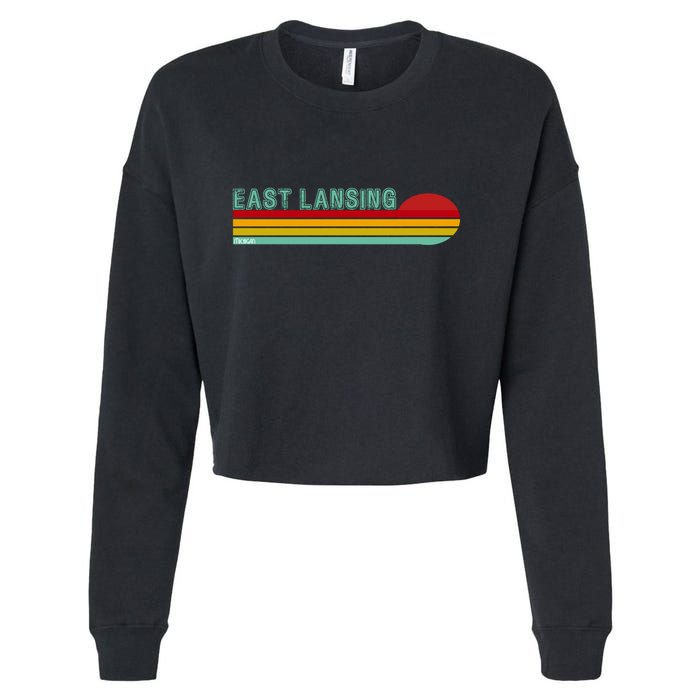 East Lansing Michigan Cropped Pullover Crew