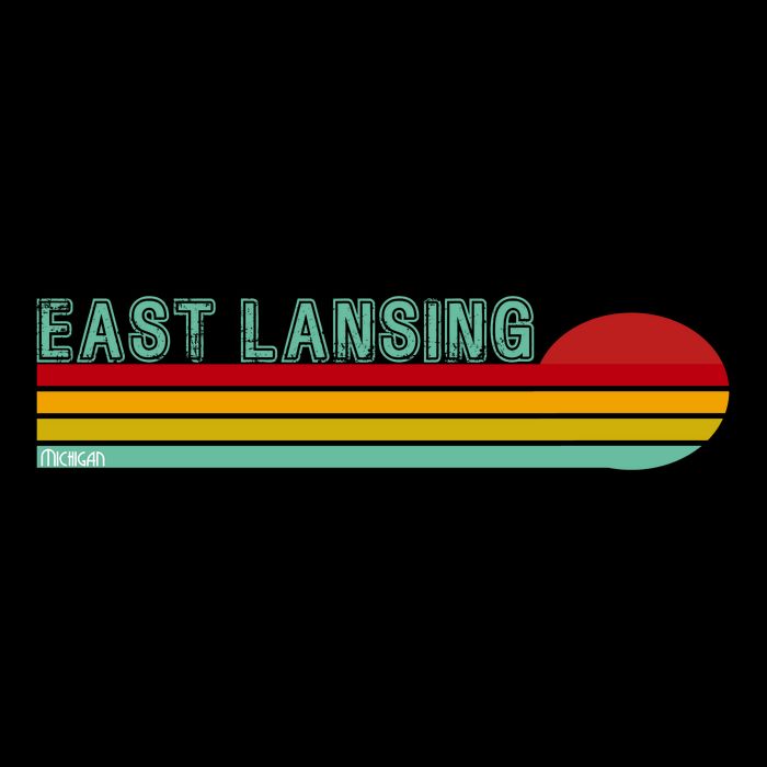 East Lansing Michigan Cropped Pullover Crew
