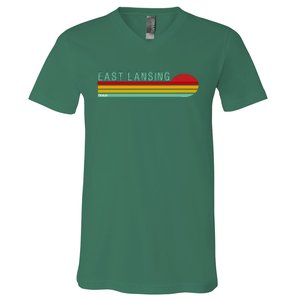 East Lansing Michigan V-Neck T-Shirt