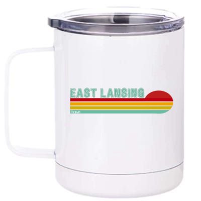 East Lansing Michigan 12 oz Stainless Steel Tumbler Cup