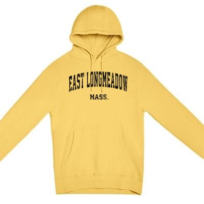 East Longmeadow Massachusetts Ma Vintage Varsity Sports Premium Pullover Hoodie